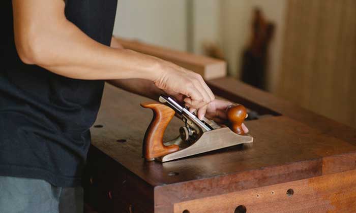 Fafeicy 110 mm Cepillo Carpintero cepillo de madera de herramienta manual plano de carpintero 